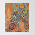 Foliage Cat Throw Blanket Gallery Image 2