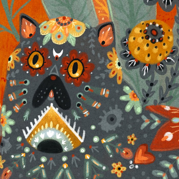 Foliage Cat Coffee Mug Gallery Image 2