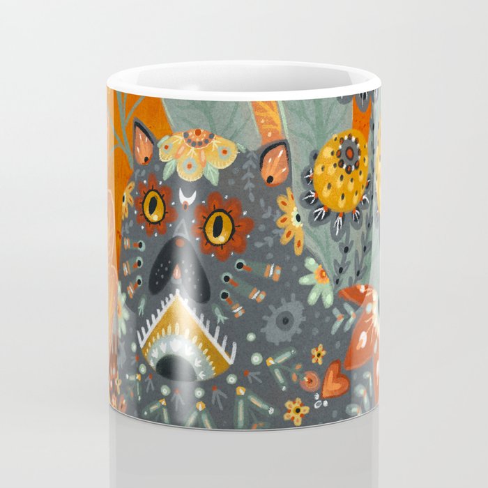 Foliage Cat Coffee Mug Gallery Image 4