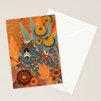 Foliage Cat Stationery Card Gallery Image 2