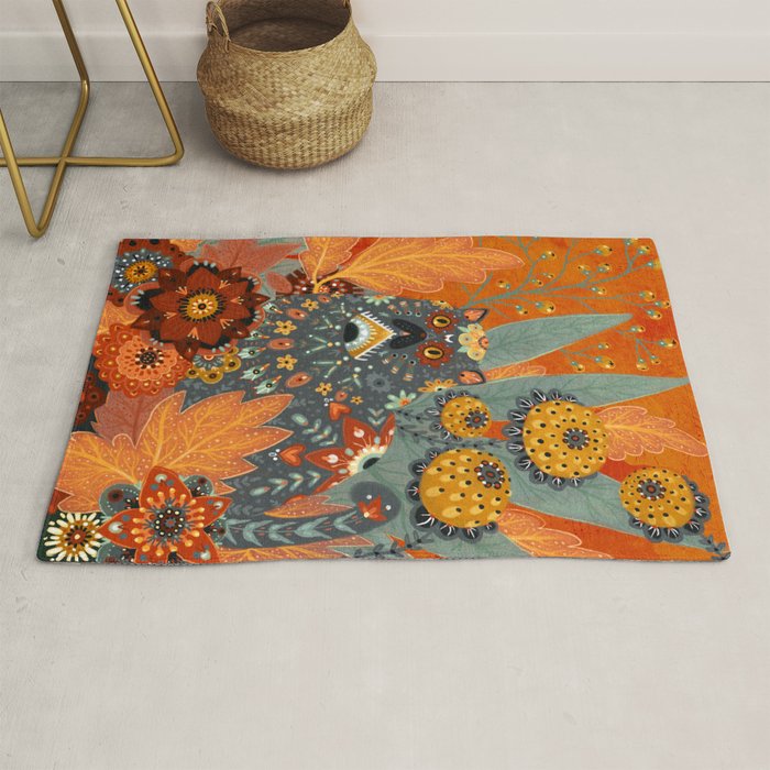 Foliage Cat Rug Gallery Image 1