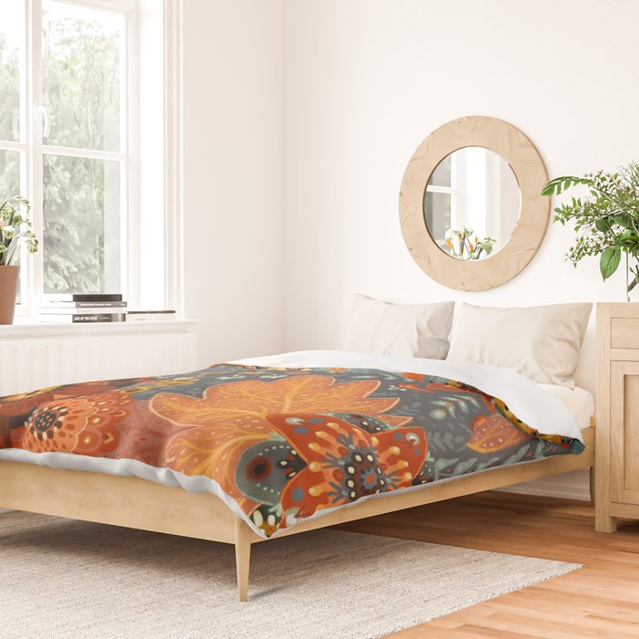 Foliage Cat Duvet Cover Gallery Image 2
