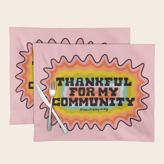 Thankful For My Community Placemat Gallery Image 1