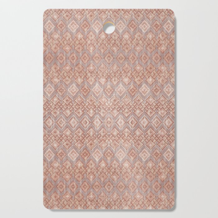 Abstract boho geometric tribal - terracotta Cutting Board Gallery Image 1