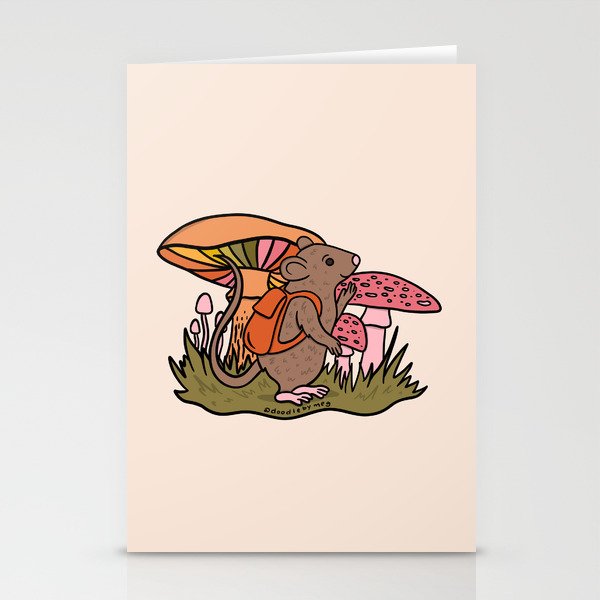 Rat With a Backpack Stationery Card Gallery Image 2