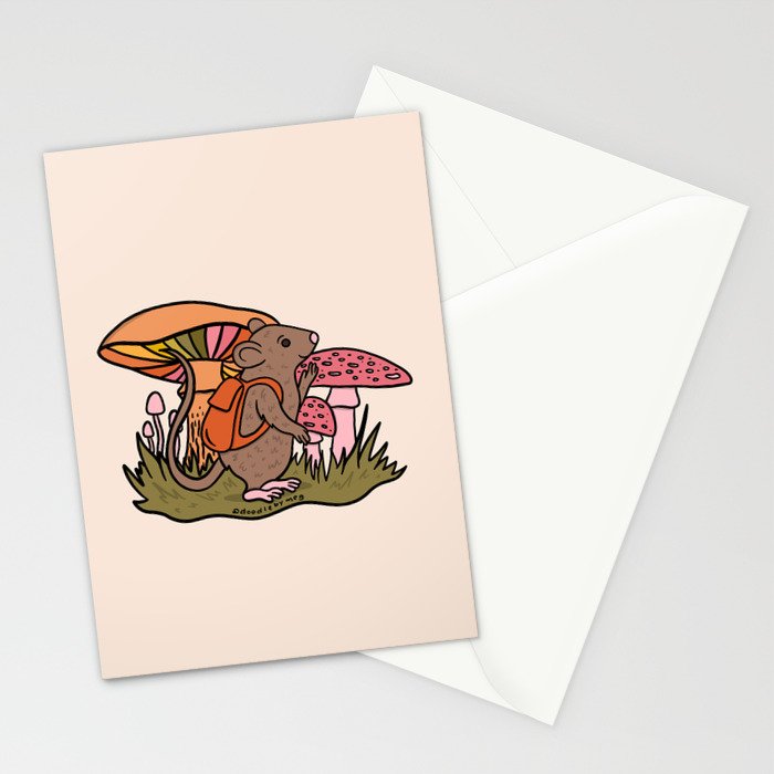 Rat With a Backpack Stationery Card Gallery Image 2