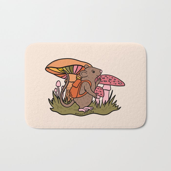 Rat With a Backpack Bath Mat Gallery Image 1