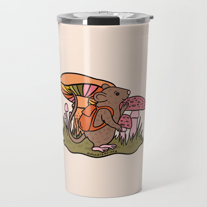Rat With a Backpack Travel Mug Gallery Image 1