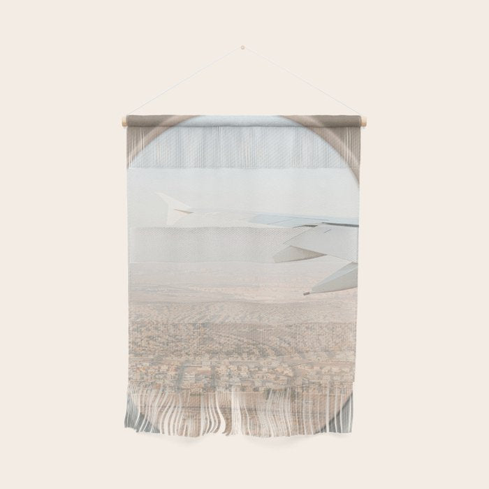 Pastel Plane Window View Photo | Summer Holiday Dubai Air Art Print | Adventure Travel Photography Wall Hanging Gallery Image 1