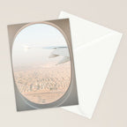 Pastel Plane Window View Photo | Summer Holiday Dubai Air Art Print | Adventure Travel Photography Stationery Card Gallery Image 2