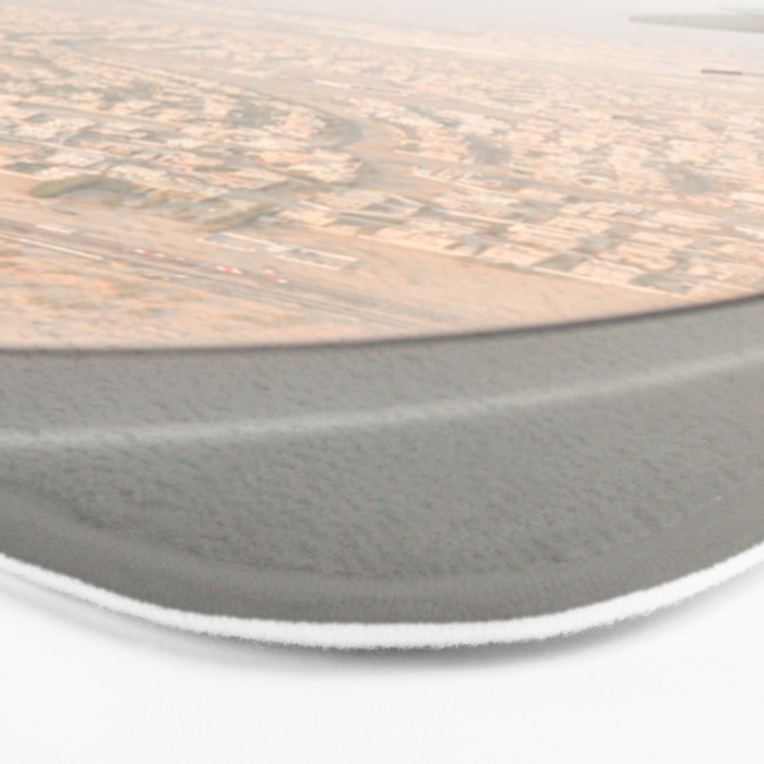 Pastel Plane Window View Photo | Summer Holiday Dubai Air Art Print | Adventure Travel Photography Bath Mat Gallery Image 3