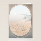 Pastel Plane Window View Photo | Summer Holiday Dubai Air Art Print | Adventure Travel Photography Stationery Card Gallery Image 2