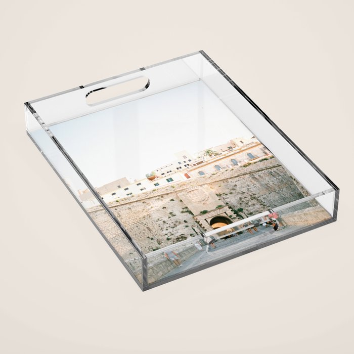 Ibiza on Film Travel photography âEntrance Eivissa Acrylic Tray Gallery Image 1