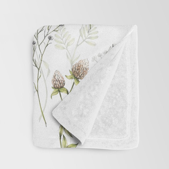 Wildflowers Meadow Botanical Flower Garden  Throw Blanket Gallery Image 3