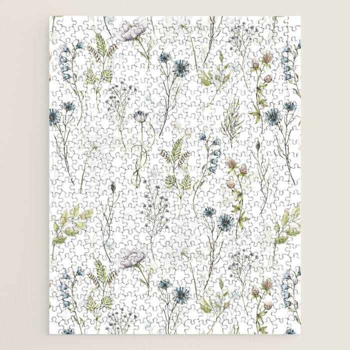 Wildflowers Meadow Botanical Flower Garden  Jigsaw Puzzle Gallery Image 1