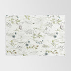 Wildflowers Meadow Botanical Flower Garden  Rug Gallery Image 2