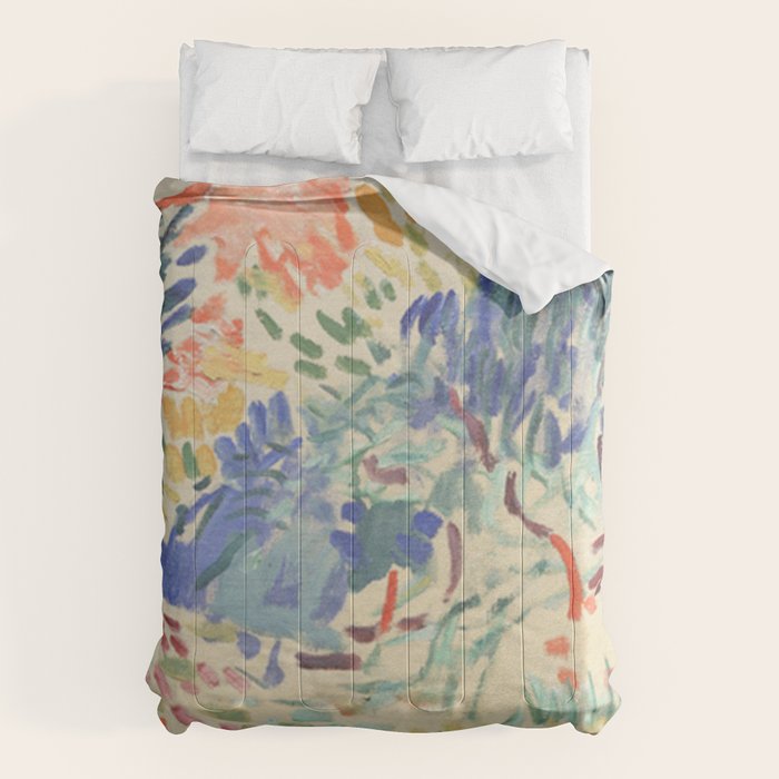 Landscape at Collioure by Henri Matisse, 1905 Comforter Gallery Image 1