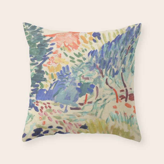 Landscape at Collioure by Henri Matisse, 1905 Throw Pillow Gallery Image 6