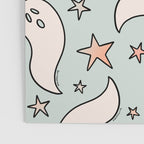 Pastel Ghost Print in Blue Poster Gallery Image 3