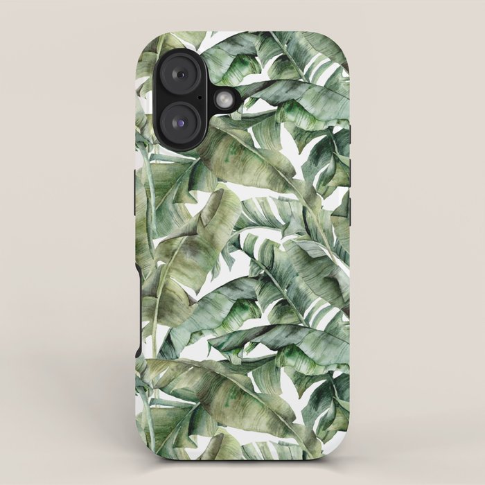 Tropical Banana Leaf Botanical iPhone Case Gallery Image 1