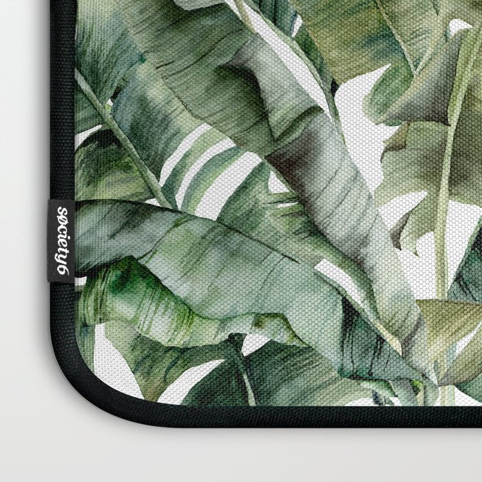 Tropical Banana Leaf Botanical Laptop Sleeve Gallery Image 3