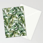 Tropical Banana Leaf Botanical Stationery Card Gallery Image 2