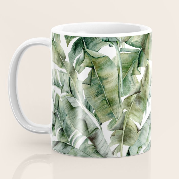Tropical Banana Leaf Botanical Coffee Mug Gallery Image 3