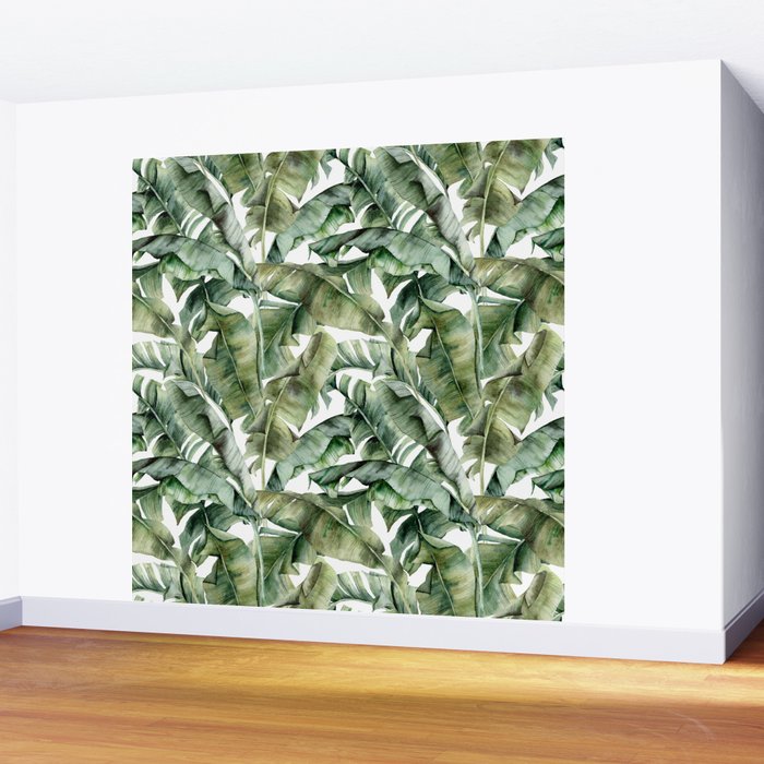 Tropical Banana Leaf Botanical Wall Mural Gallery Image 2