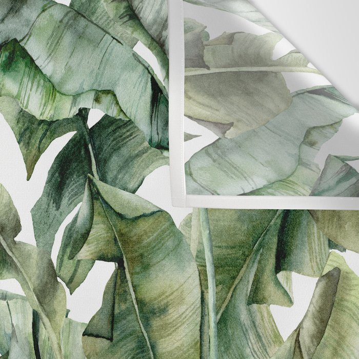 Tropical Banana Leaf Botanical Wall Tapestry Gallery Image 3