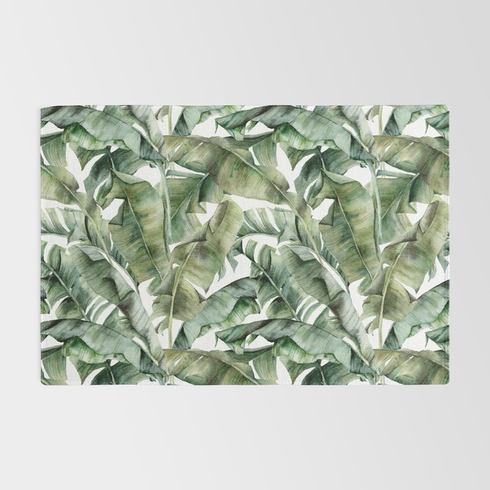 Tropical Banana Leaf Botanical Rug Gallery Image 2