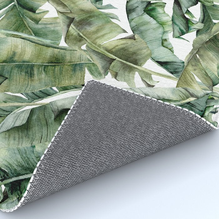 Tropical Banana Leaf Botanical Rug Gallery Image 4
