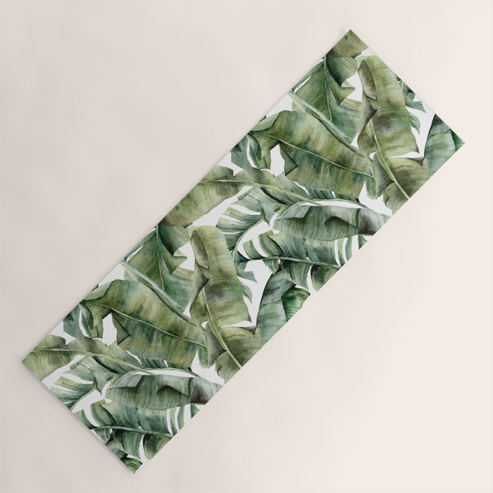 Tropical Banana Leaf Botanical Yoga Mat Gallery Image 1