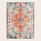 Antique Oriental Persian Burnt Orange & Aqua Poster Gallery Image 4