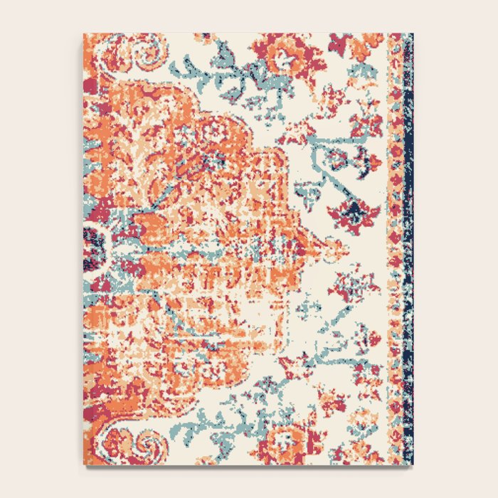 Antique Oriental Persian Burnt Orange & Aqua Notebook Gallery Image 4