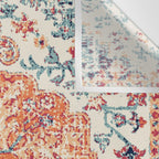 Antique Oriental Persian Burnt Orange & Aqua Wall Tapestry Gallery Image 3
