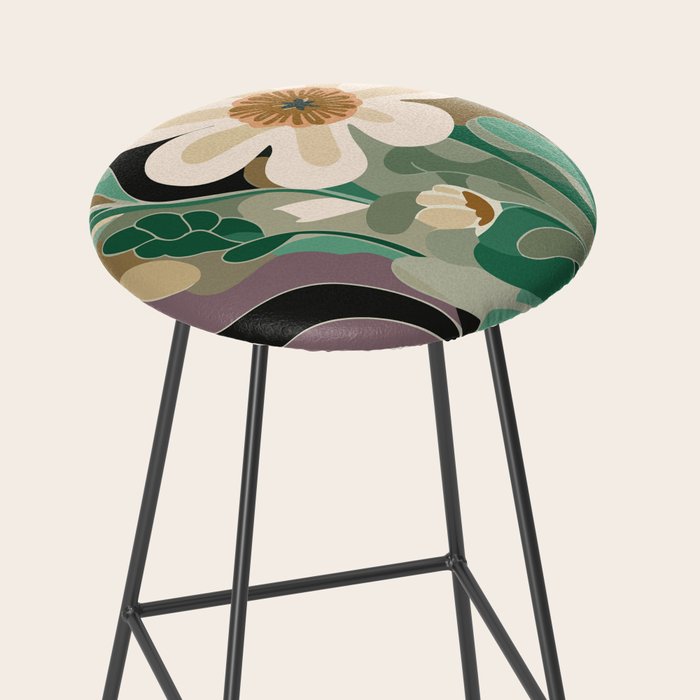 Seattle Flower Market Print Stool Gallery Image 2