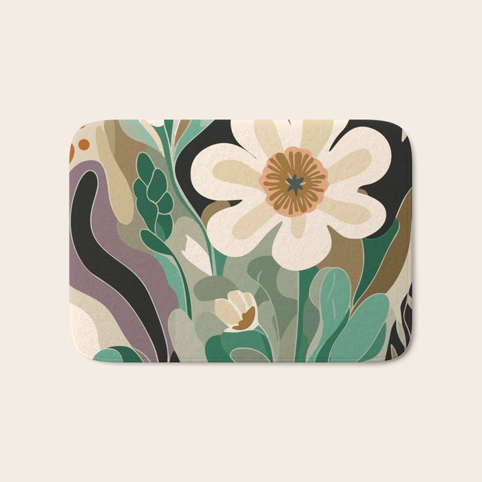 Seattle Flower Market Print Bath Mat Gallery Image 1