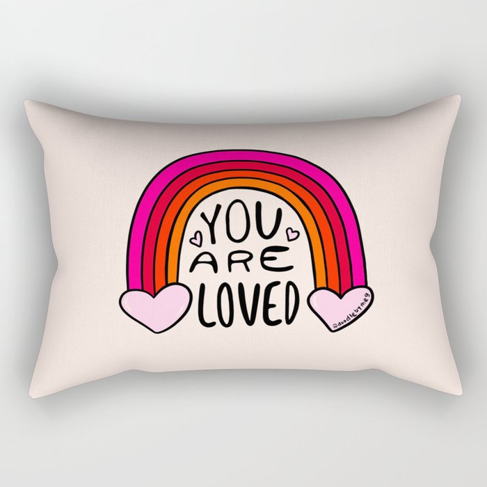 You Are Loved Rectangular Pillow Gallery Image 2