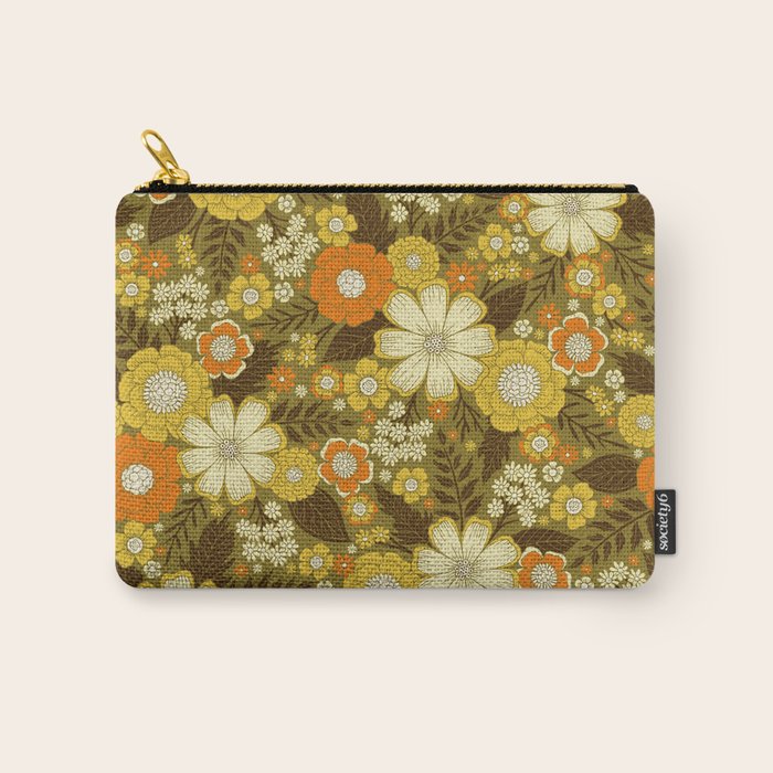 1970s Retro/Vintage Floral Pattern Carry All Pouch Gallery Image 1