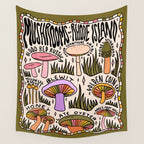 Mushrooms of Rhode Island Wall Tapestry Gallery Image 4