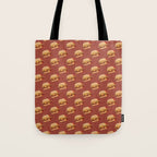 FAST FOOD / Burger - pattern Tote Bag Gallery Image 1