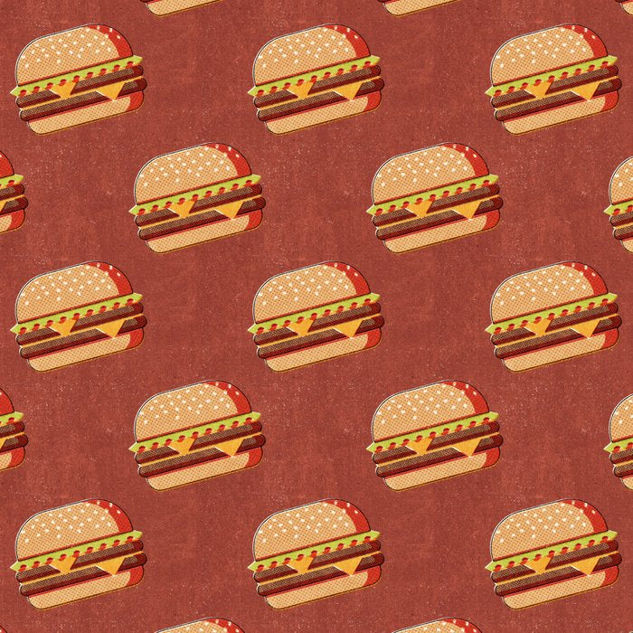 FAST FOOD / Burger - pattern Coffee Mug Gallery Image 2