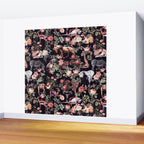 Animals and Floral Pattern Wall Mural Gallery Image 2