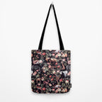 Animals and Floral Pattern Tote Bag Gallery Image 2