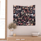 Animals and Floral Pattern Wall Tapestry Gallery Image 2