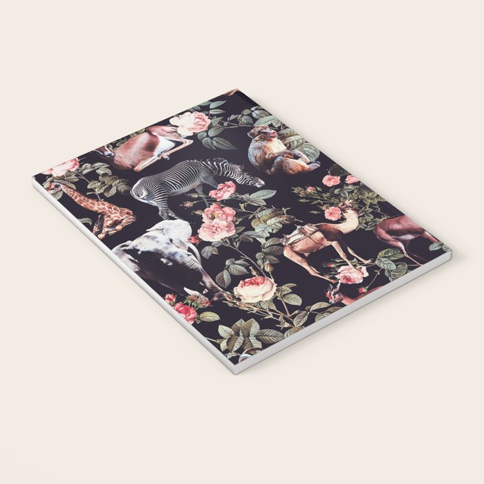 Animals and Floral Pattern Notebook Gallery Image 3