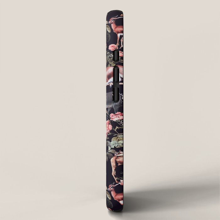 Animals and Floral Pattern iPhone Case Gallery Image 2