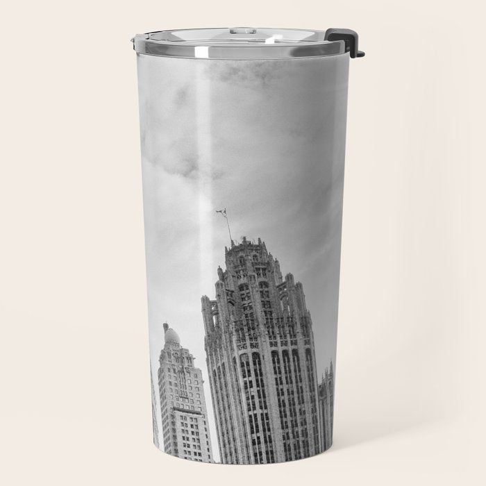 Chicago Iconic Wrigley Building Travel Mug Gallery Image 2