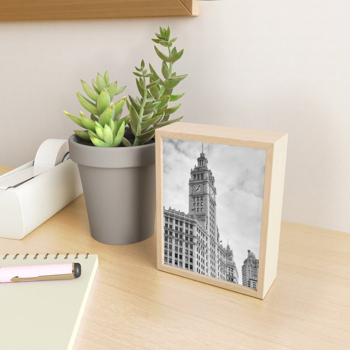 Chicago Iconic Wrigley Building Mini Art Print Gallery Image 2