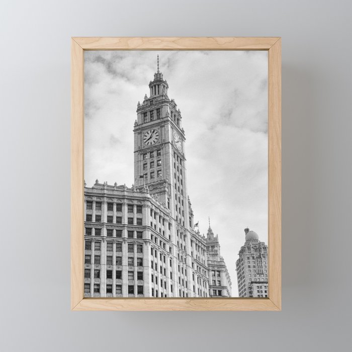 Chicago Iconic Wrigley Building Mini Art Print Gallery Image 1